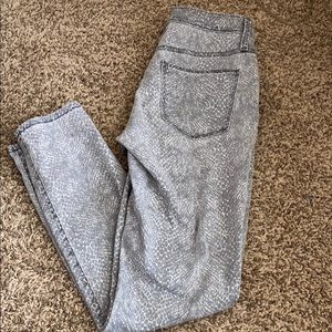 Gray Snake print Jeans